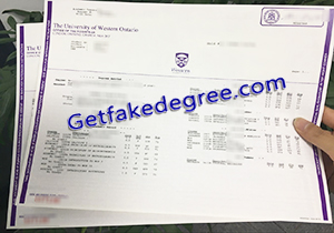 buy fake University of Western Ontario transcript