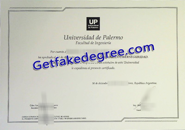 University of Palermo diploma, University of Palermo certificate