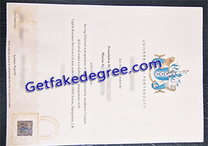 buy fake University of Portsmouth degree