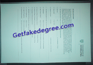 buy fake University of Stirling transcript