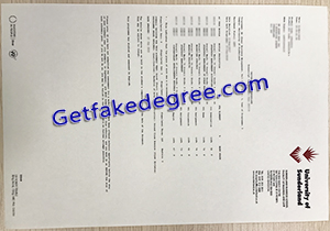 buy University of Sunderland fake transcript