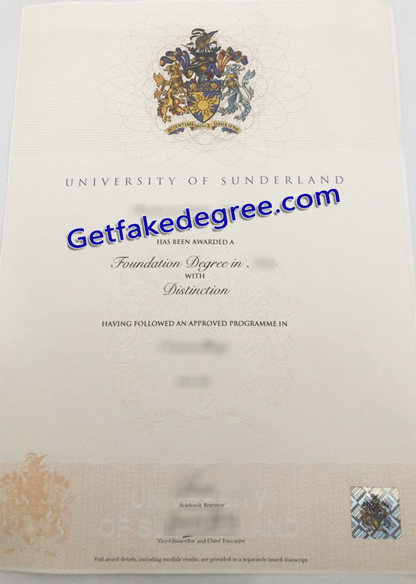 University of Sunderland diploma, University of Sunderland degree