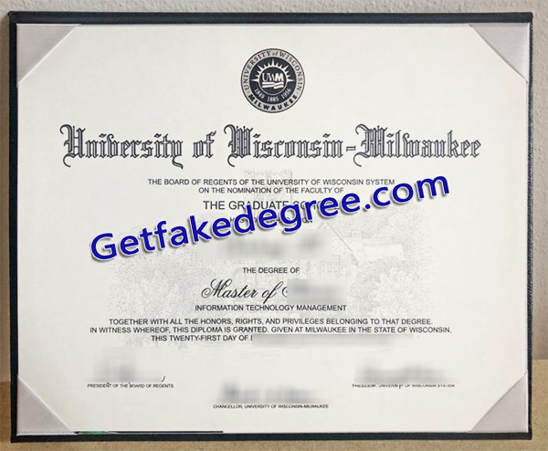 University of Wisconsin-Milwaukee degree, University of Wisconsin diploma