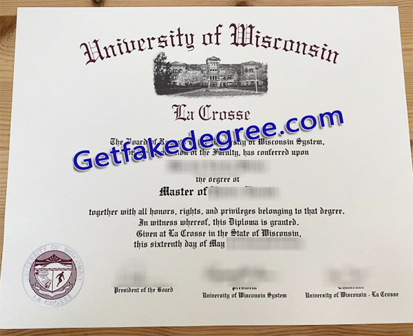 UW–La Crosse diploma, University of Wisconsin degree