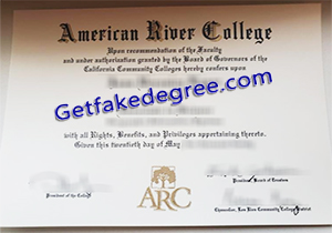 buy fake American River College diploma