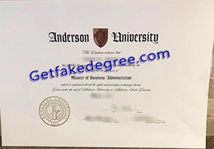 buy fake Anderson University diploma