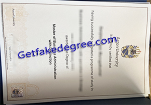 buy fake Aston University certificate
