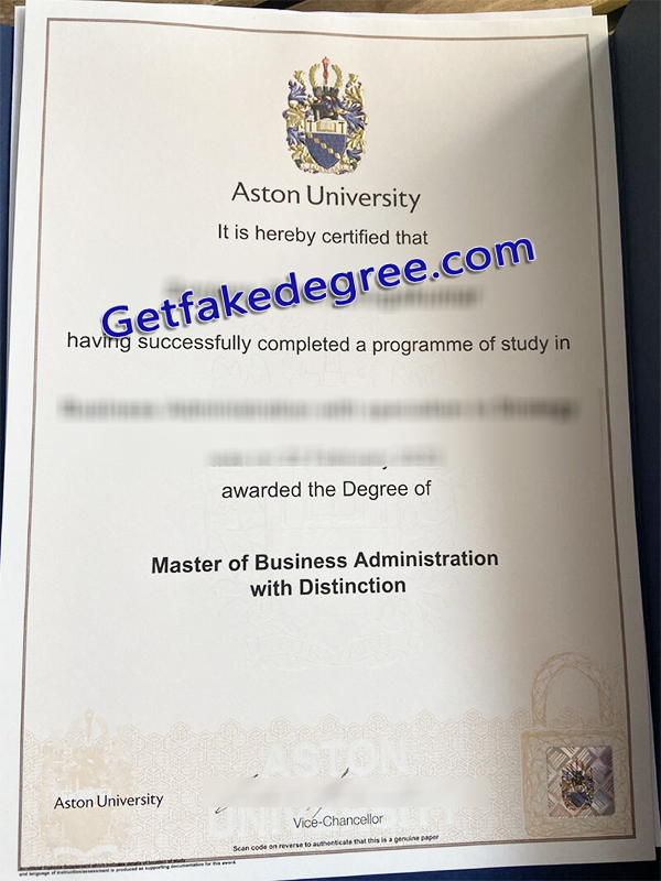 Aston University certificate, Aston University diploma