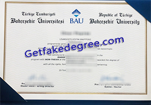 buy fake Bahçeşehir University diploma
