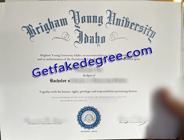 Brigham Young University diploma, BYU degree