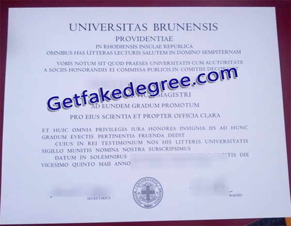 Brown University diploma, Brown University degree
