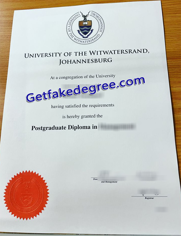University of Witwatersrand degree, Wits University diploma