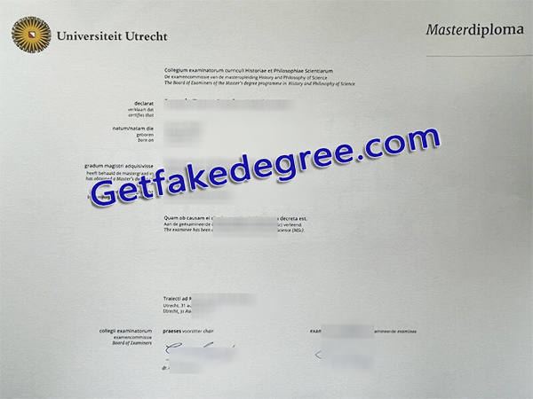 Utrecht University degree, Utrecht University diploma