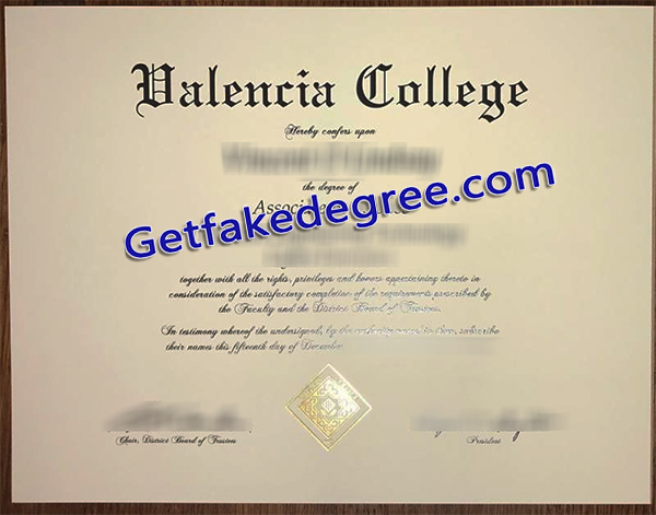 Valencia College diploma, Valencia College degree