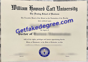 buy fake William Howard Taft University diploma