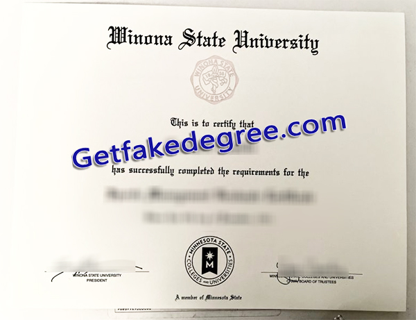 Winona State University degree, Winona State University diploma