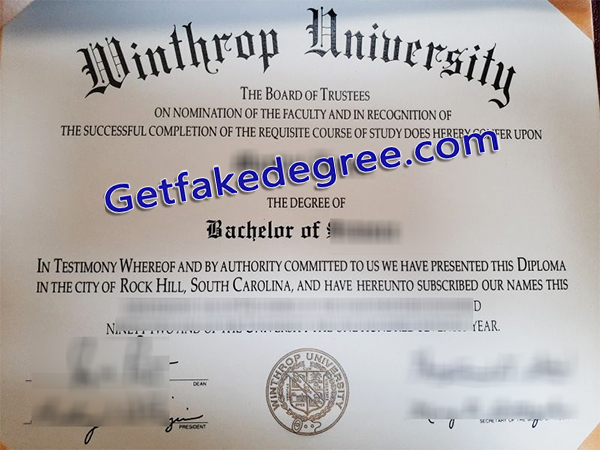 Winthrop University degree, Winthrop University certificate