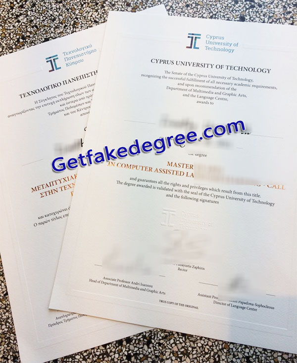 CUT degree, Cyprus University of Technology diploma