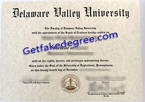 buy fake Delaware Valley University diploma