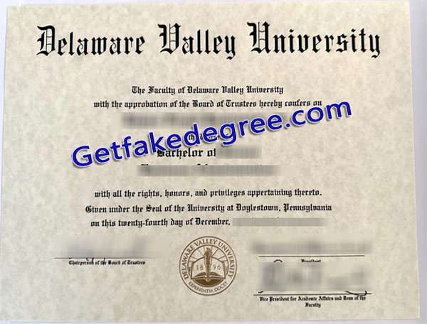 Delaware Valley University diploma, Delaware Valley University degree