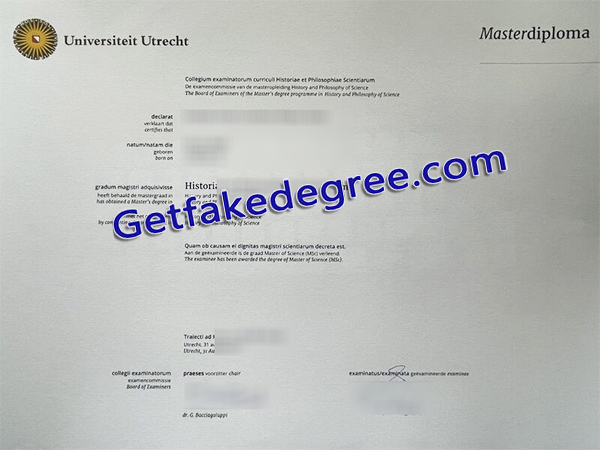 Utrecht University degree, Utrecht University diploma