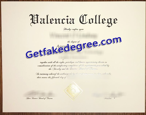 Valencia College diploma, Valencia College degree