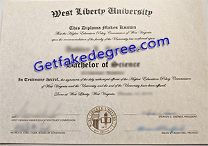 buy fake West Liberty University certificate