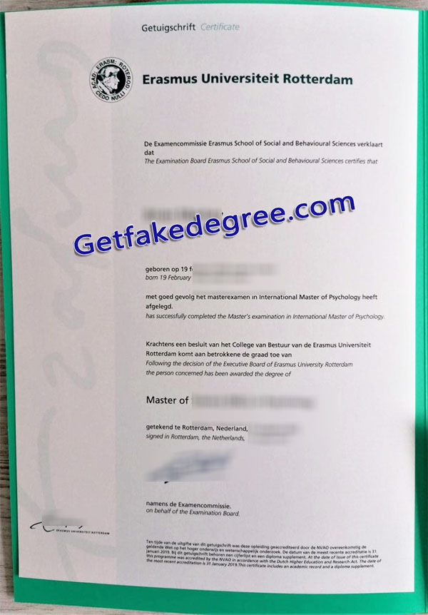 Erasmus University Rotterdam degree, Erasmus Universiteit Rotterdam diploma