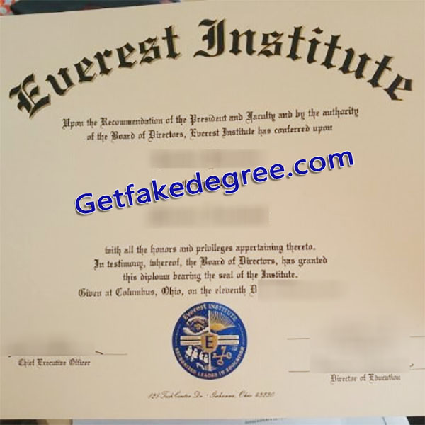 Everest University diploma, Everest University degree