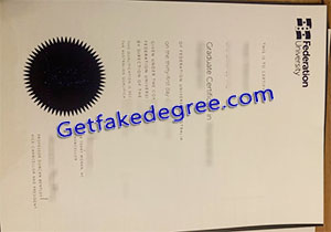buy fake Federation University diploma