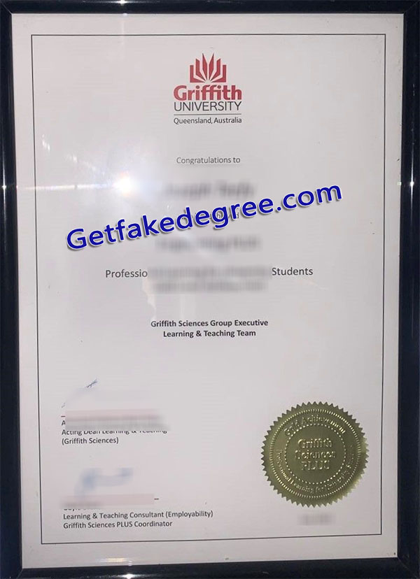 Griffith University degree, Griffith University certificate