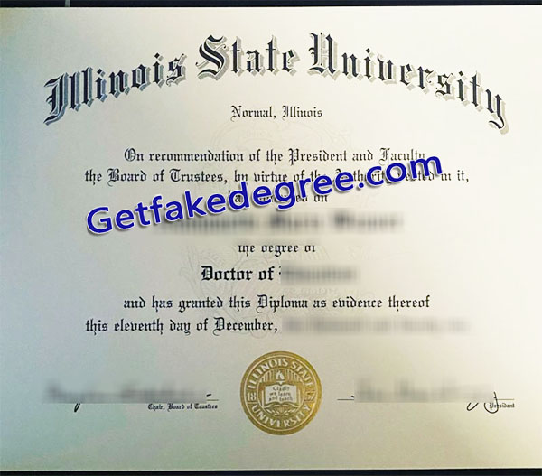 Illinois State University diploma, Illinois State University degree