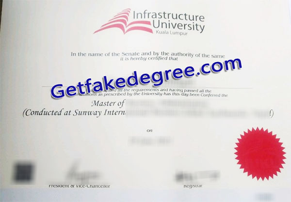 Infrastructure University Kuala Lumpur diploma, IUKL degree