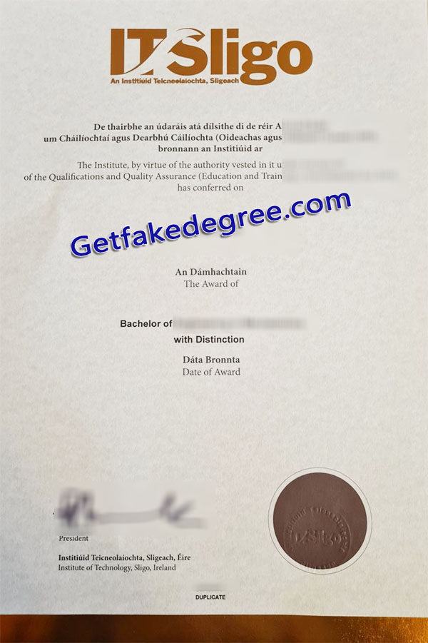 Institute of Technology Sligo diploma, Institiúid Teicneolaíochta Sligeach degree