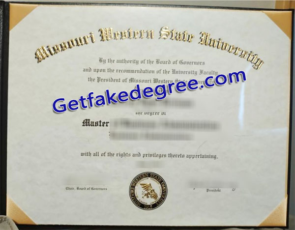 Missouri Western State University degree, Missouri Western State diploma