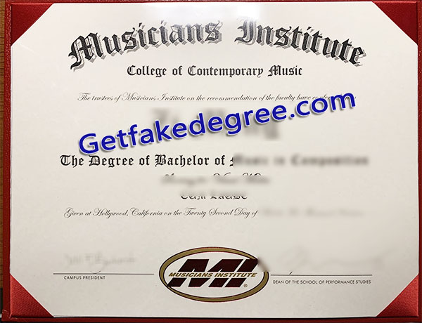 Musicians Institute diploma, Musicians Institute degree