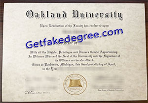 buy fake Oakland University diploma