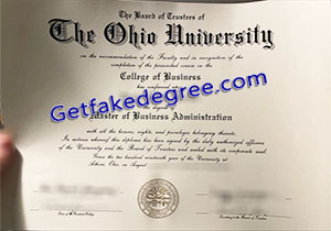 buy fake Ohio University diploma