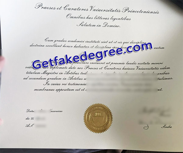 Princeton University diploma, Princeton University degree
