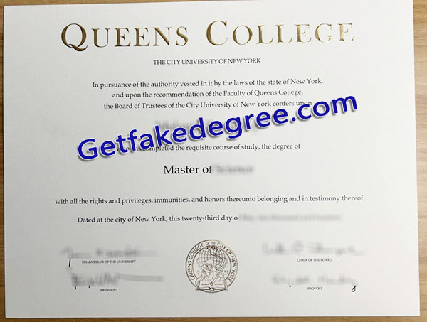 Queens College degree, Queens College diploma