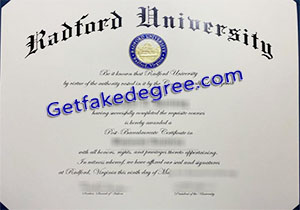 buy fake Radford University degree