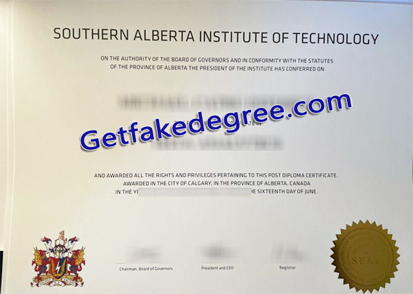 SAIT diploma, Southern Alberta Institute of Technology degree