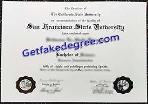 buy fake SFSU diploma