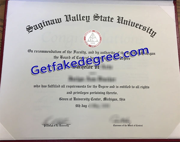 Saginaw Valley State University degree, SVSU diploma