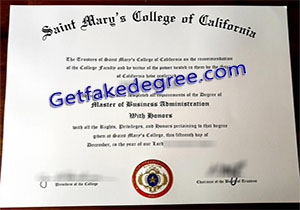 buy fake Saint Mary's College of California degree