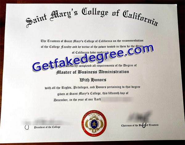 Saint Mary's College of California degree