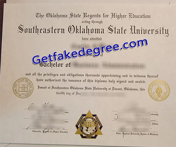 Southeastern Oklahoma State University degree, Southeastern Oklahoma State diploma