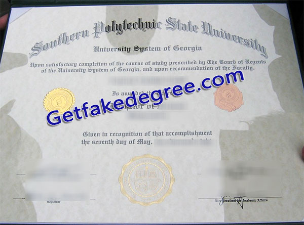 SPSU diploma, Southern Polytechnic State University degree