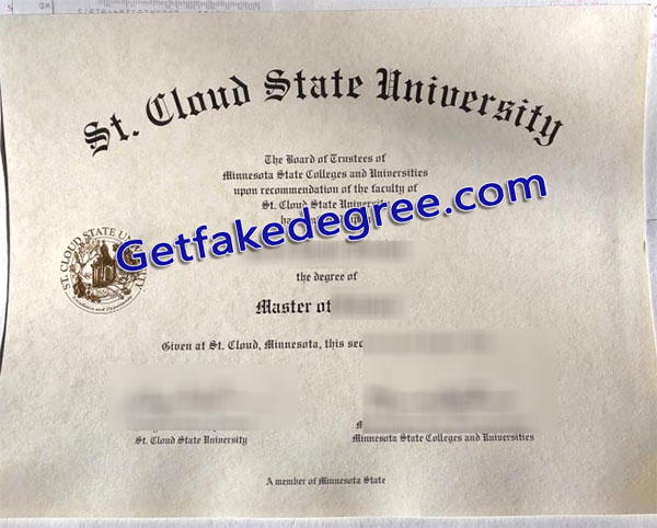 St. Cloud State University degree, SCSU diploma