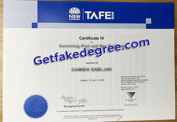 TAFE NSW diploma